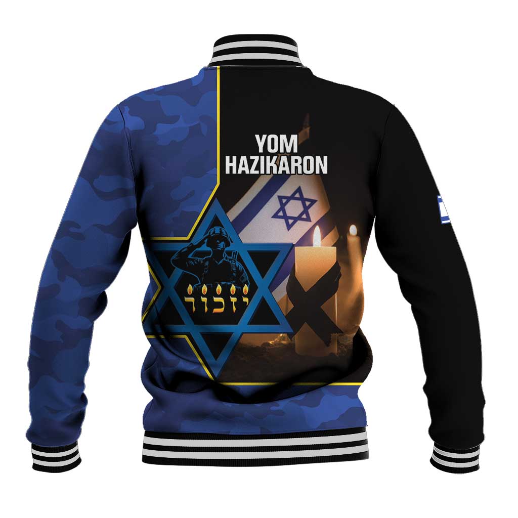 Yom HaZikaron Israel Baseball Jacket We Will Always Remember Camouflage Style