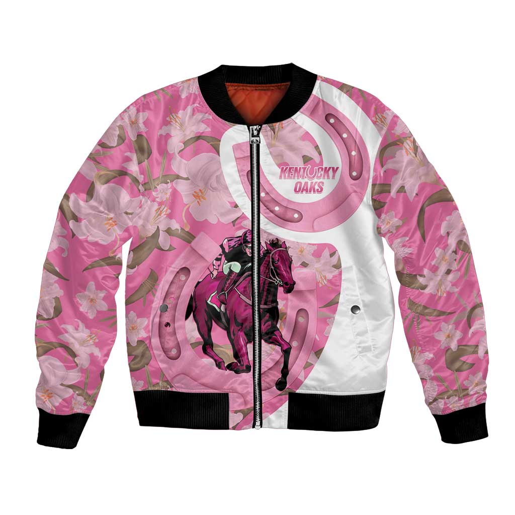 Kentucky Horse Racing Oaks Bomber Jacket Est 1875 Run For The Lilies