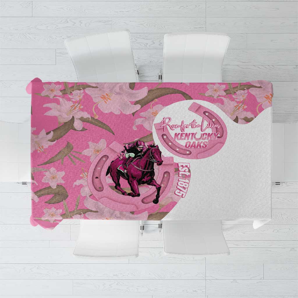 Kentucky Horse Racing Oaks Tablecloth Est 1875 Run For The Lilies