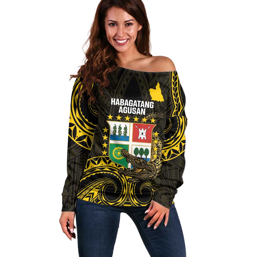 Agusan del Sur Philippines Off Shoulder Sweater Habagatang Agusan Lolong