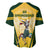 South Africa Rugby Baseball Jersey 2023 World Cup Springboks Mascot - Wonder Print Shop