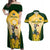 South Africa Rugby Couples Matching Off Shoulder Maxi Dress and Hawaiian Shirt 2023 World Cup Springboks Mascot - Wonder Print Shop