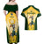 South Africa Rugby Couples Matching Off Shoulder Maxi Dress and Hawaiian Shirt 2023 World Cup Springboks Mascot - Wonder Print Shop