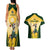 South Africa Rugby Couples Matching Tank Maxi Dress and Hawaiian Shirt 2023 World Cup Springboks Mascot - Wonder Print Shop