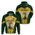 South Africa Rugby Hoodie 2023 World Cup Springboks Mascot - Wonder Print Shop