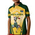 South Africa Rugby Kid Polo Shirt 2023 World Cup Springboks Mascot - Wonder Print Shop