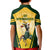 South Africa Rugby Kid Polo Shirt 2023 World Cup Springboks Mascot - Wonder Print Shop