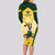 South Africa Rugby Long Sleeve Bodycon Dress 2023 World Cup Springboks Mascot - Wonder Print Shop