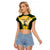 South Africa Rugby Raglan Cropped T Shirt 2023 World Cup Springboks Mascot - Wonder Print Shop