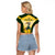 South Africa Rugby Raglan Cropped T Shirt 2023 World Cup Springboks Mascot - Wonder Print Shop