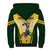 South Africa Rugby Sherpa Hoodie 2023 World Cup Springboks Mascot - Wonder Print Shop