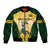 South Africa Rugby Sleeve Zip Bomber Jacket 2023 World Cup Springboks Mascot - Wonder Print Shop