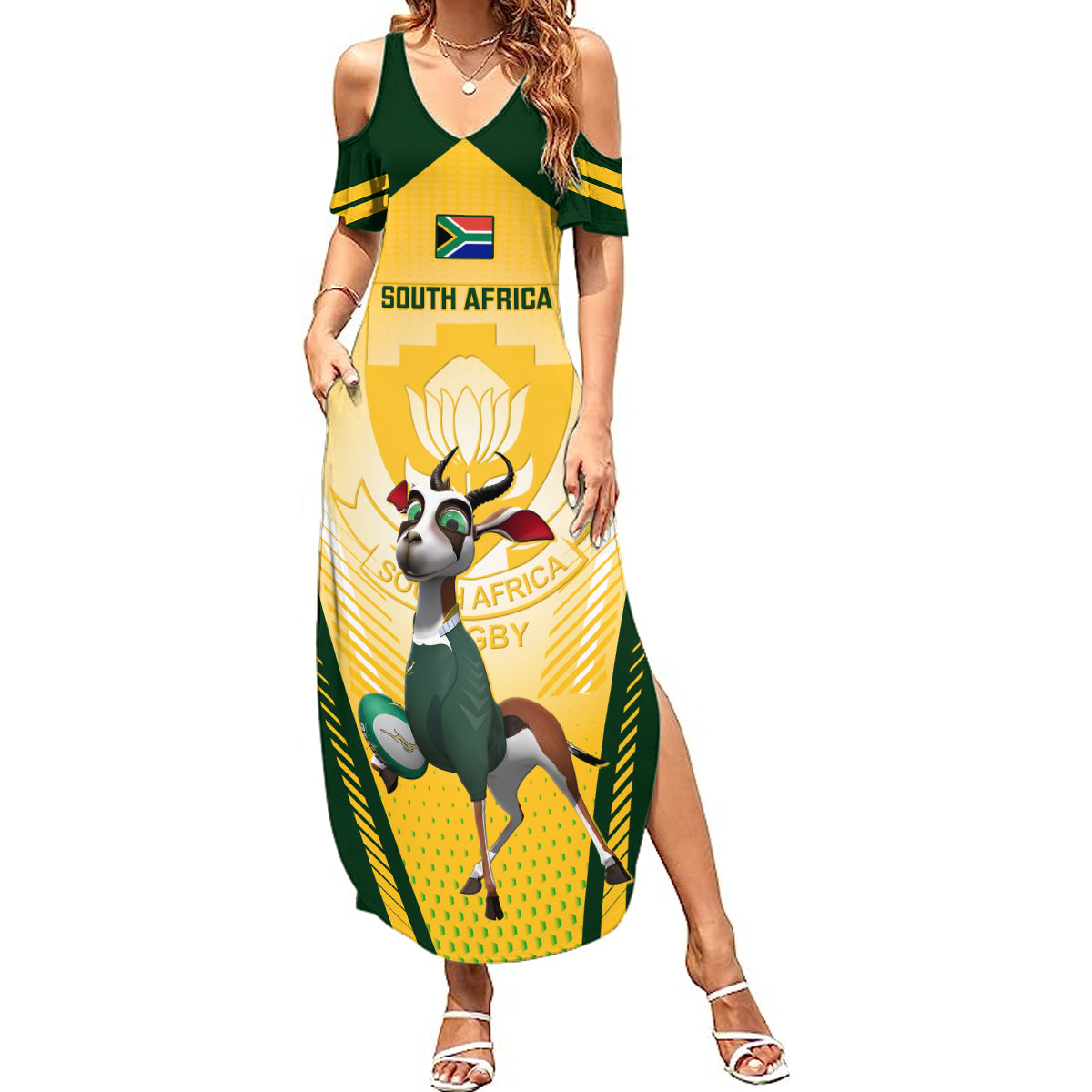 south-africa-rugby-summer-maxi-dress-2023-world-cup-springboks-mascot