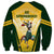 South Africa Rugby Sweatshirt 2023 World Cup Springboks Mascot - Wonder Print Shop