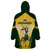 South Africa Rugby Wearable Blanket Hoodie 2023 World Cup Springboks Mascot - Wonder Print Shop