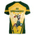 South Africa Rugby Women V Neck T Shirt 2023 World Cup Springboks Mascot - Wonder Print Shop