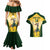 Custom South Africa Rugby Couples Matching Mermaid Dress and Hawaiian Shirt 2023 World Cup Springboks Mascot - Wonder Print Shop