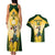 Custom South Africa Rugby Couples Matching Tank Maxi Dress and Hawaiian Shirt 2023 World Cup Springboks Mascot - Wonder Print Shop