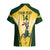 Custom South Africa Rugby Hawaiian Shirt 2023 World Cup Springboks Mascot - Wonder Print Shop