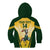 Custom South Africa Rugby Kid Hoodie 2023 World Cup Springboks Mascot - Wonder Print Shop