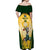 Custom South Africa Rugby Off Shoulder Maxi Dress 2023 World Cup Springboks Mascot - Wonder Print Shop