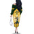 Custom South Africa Rugby Off The Shoulder Long Sleeve Dress 2023 World Cup Springboks Mascot - Wonder Print Shop