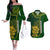 Custom South Africa Rugby Couples Matching Off The Shoulder Long Sleeve Dress and Hawaiian Shirt 2023 Go Champions Springboks With Protea - Wonder Print Shop