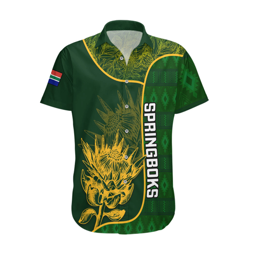 Custom South Africa Rugby Hawaiian Shirt 2023 Go Champions Springboks With Protea - Wonder Print Shop