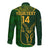 Custom South Africa Rugby Long Sleeve Button Shirt 2023 Go Champions Springboks With Protea - Wonder Print Shop