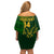 Custom South Africa Rugby Off Shoulder Short Dress 2023 Go Champions Springboks With Protea - Wonder Print Shop