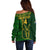 Custom South Africa Rugby Off Shoulder Sweater 2023 Go Champions Springboks With Protea - Wonder Print Shop