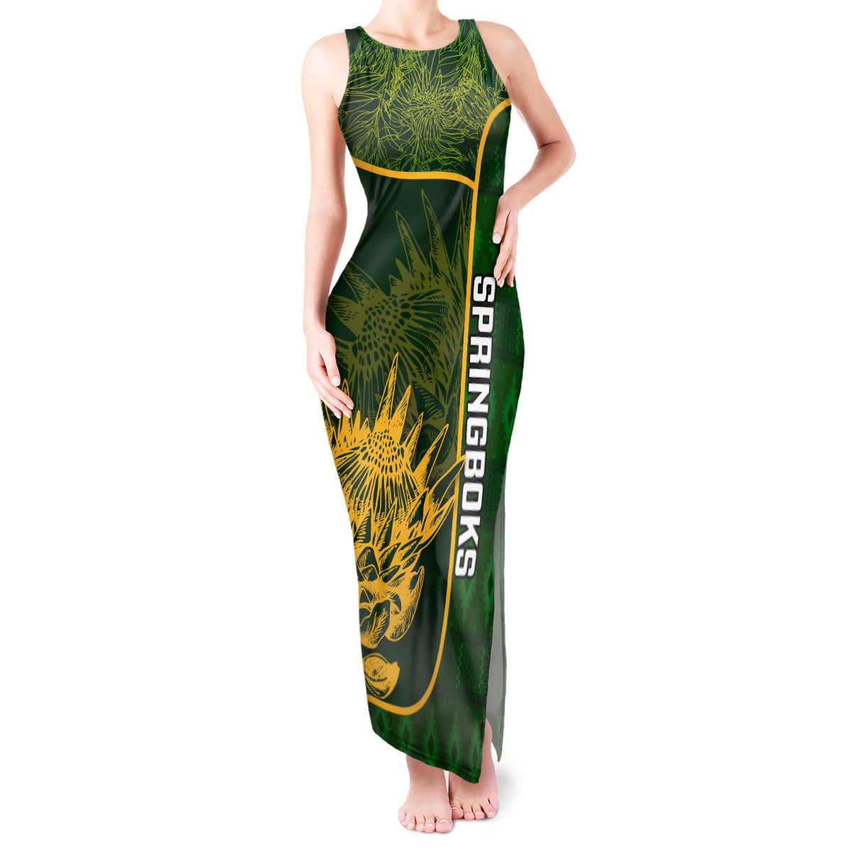 custom-south-africa-rugby-tank-maxi-dress-2023-go-champions-springboks-with-protea