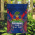 Personalised Haiti Independence Day Garden Flag Ayiti 220th Anniversary With Dashiki Pattern - Wonder Print Shop