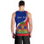 Personalised Haiti Independence Day Men Tank Top Ayiti National Emblem With Polynesian Pattern - Wonder Print Shop