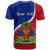 Personalised Haiti Independence Day T Shirt Ayiti National Emblem With Polynesian Pattern - Wonder Print Shop