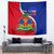 personalised-haiti-independence-day-tapestry-ayiti-national-emblem-with-polynesian-pattern