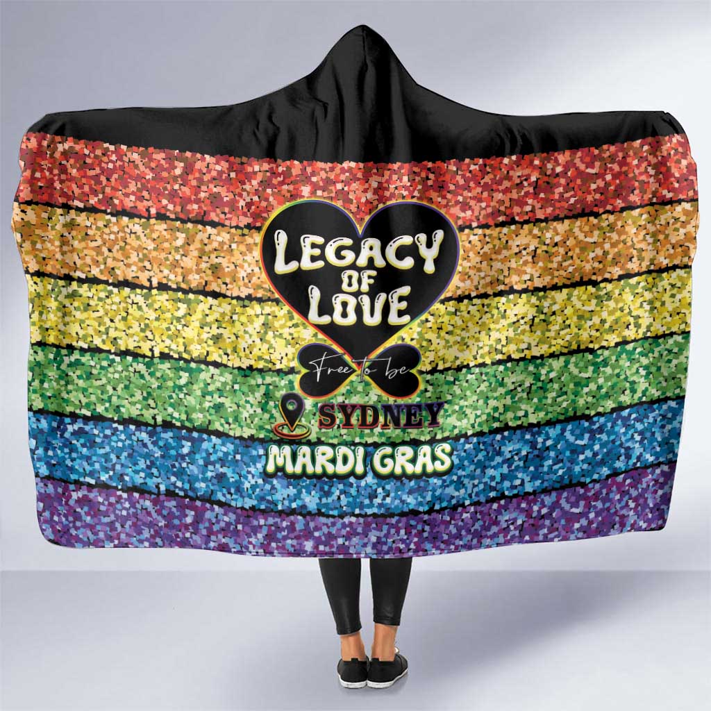 Free To Be Sydney Mardi Gras Hooded Blanket Legacy Of Love