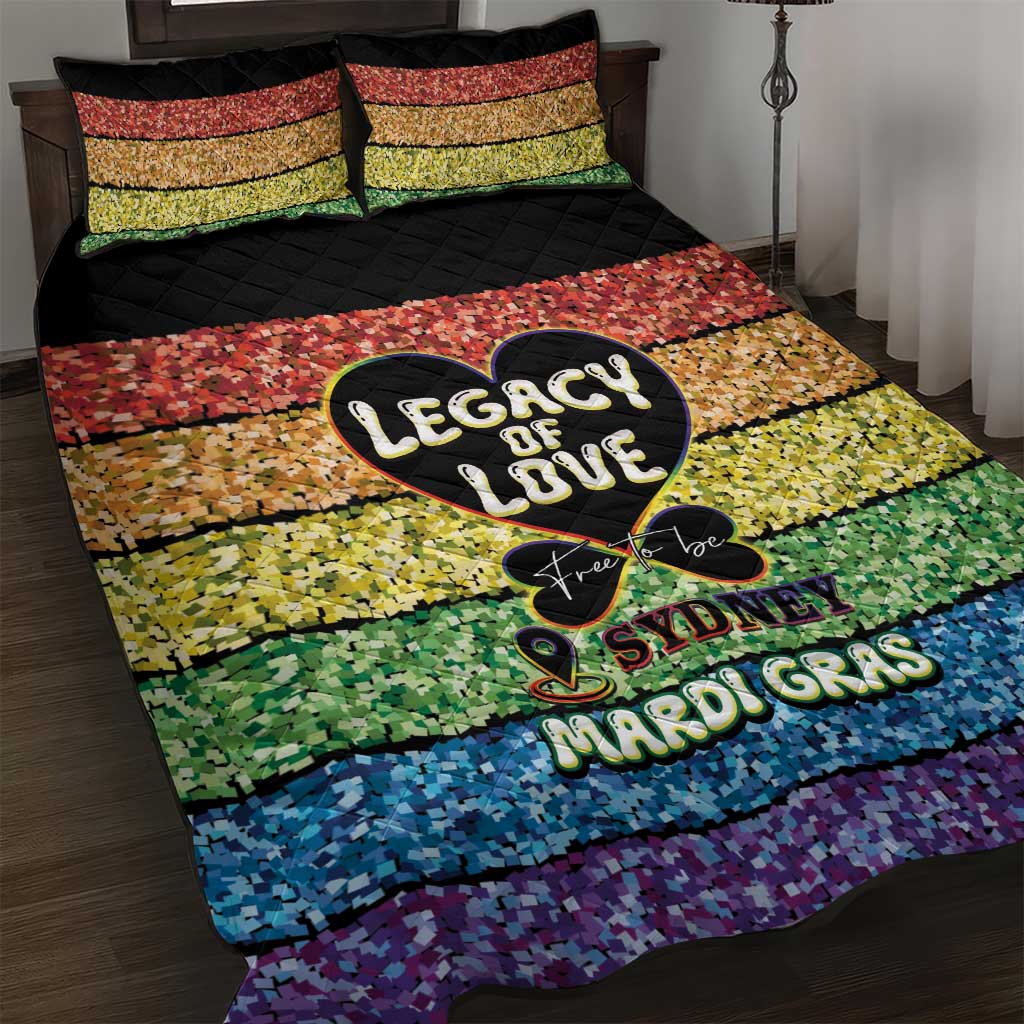 Free To Be Sydney Mardi Gras Quilt Bed Set Legacy Of Love - Wonder Print Shop