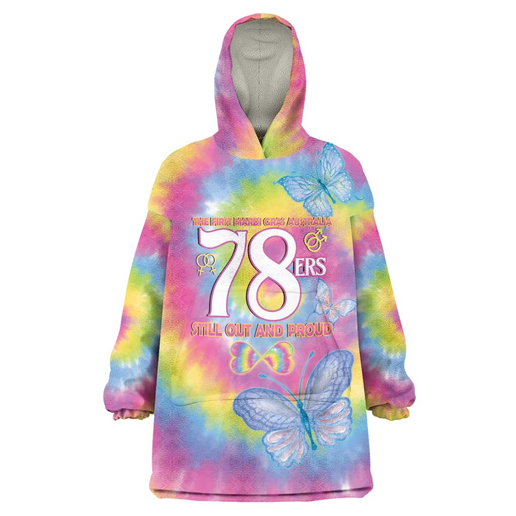 First Sydney Madri Gras Australia Wearable Blanket Hoodie 78ers Still Out And Proud