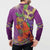 Mardi Gras 2025 Button Sweatshirt Funny Jester Lobster With Beads