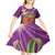 Mardi Gras 2025 Kid Short Sleeve Dress Funny Jester Lobster With Beads