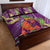 Mardi Gras 2025 Quilt Bed Set Funny Jester Lobster With Beads - Wonder Print Shop