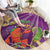 Mardi Gras 2025 Round Carpet Funny Jester Lobster With Beads - Wonder Print Shop