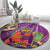 Mardi Gras 2025 Round Carpet Funny Jester Lobster With Beads - Wonder Print Shop