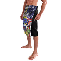 US Virgin Islands USA Half Flag Lavalava Together We Grow Smoke Effect - Wonder Print Shop