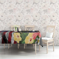 US Virgin Islands USA Half Flag Tablecloth Together We Grow Smoke Effect - Wonder Print Shop