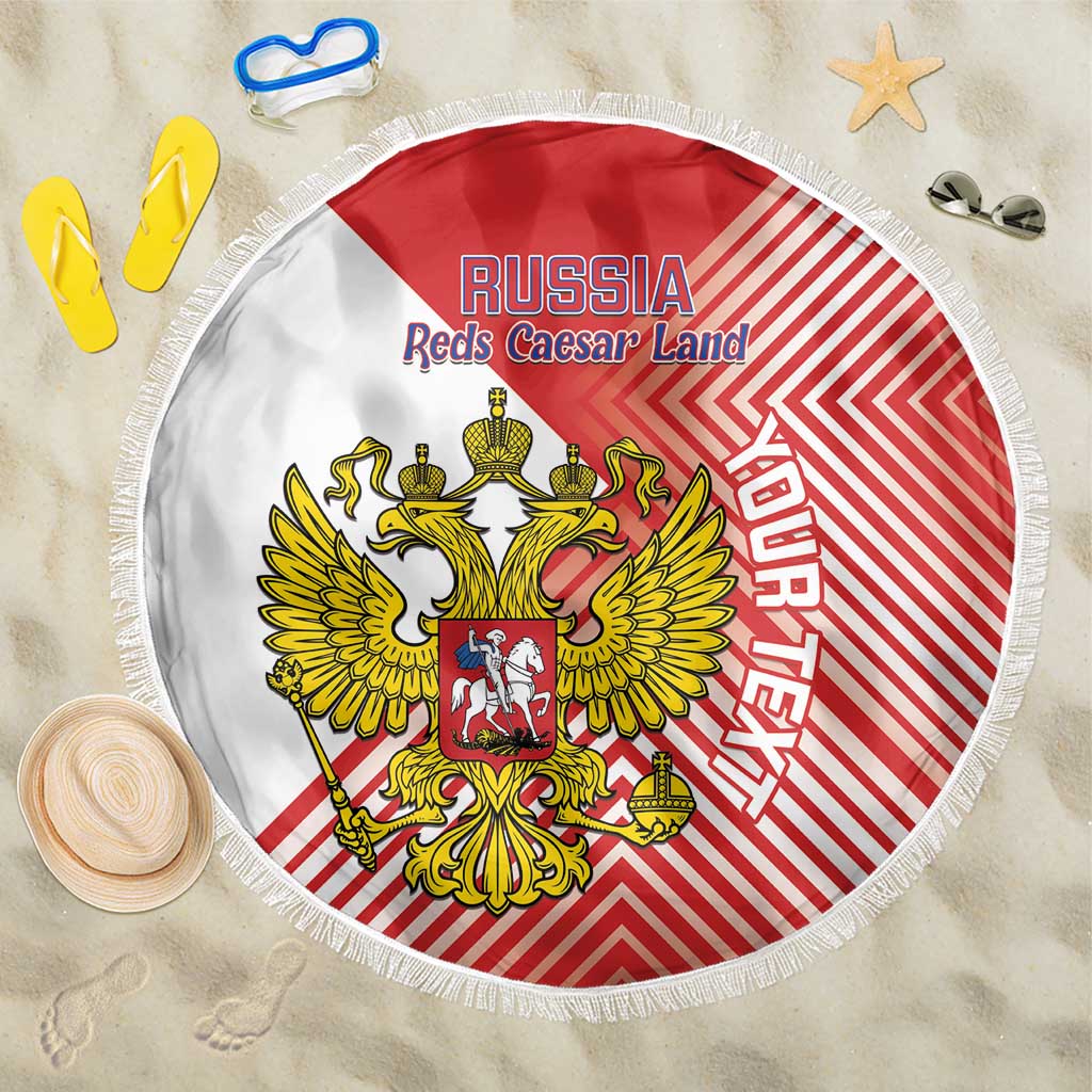 Custom Russia Volleyball Beach Blanket Reds Caesar Land Dynamic Style