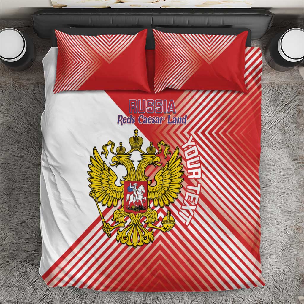 Custom Russia Volleyball Bedding Set Reds Caesar Land Dynamic Style