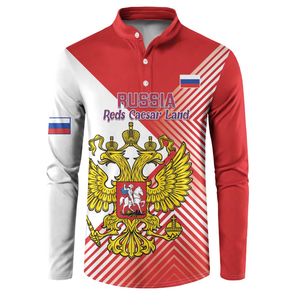 Custom Russia Volleyball Button Sweatshirt Reds Caesar Land Dynamic Style