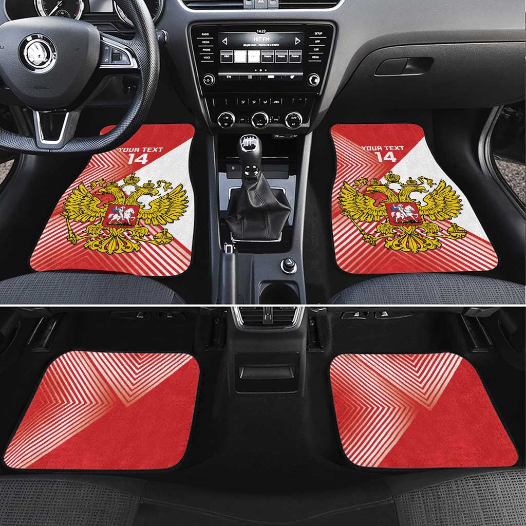 Custom Russia Volleyball Car Mats Reds Caesar Land Dynamic Style